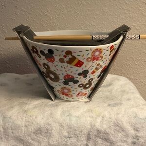 Disney Mickey Mouse Sprinkle Noodle Bowl with Chopsticks